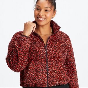 Fabletics Recycled polar fleece fabric full-zip jacket, large, like new